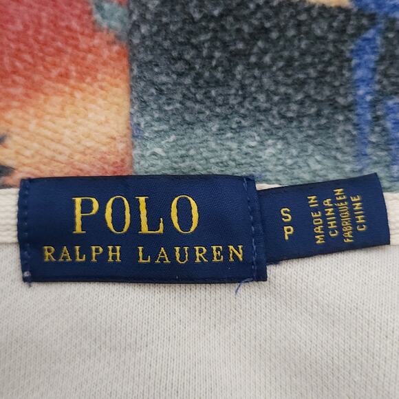 RALPH LAUREN POLO southwest tribal Aztec zip up hoodie sweatshirt jacket Size S - Picture 7 of 9